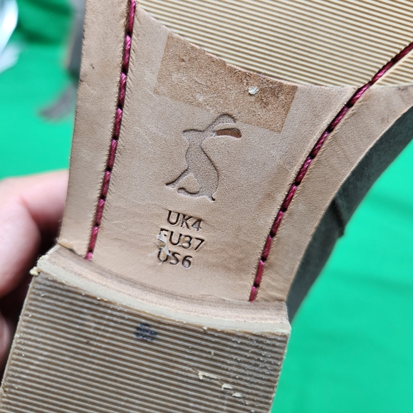 Joules Womens Size 6 Gray Grey Back Zip Tassel Ankle Suede Leather Boots Booties - Picture 12 of 13